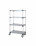 Solid Shelf Mobile Caster Cart - M1860SG47 - 18” x 60” x 80”