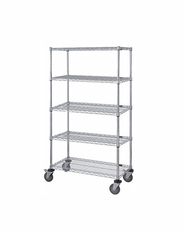 Mobile Wire Stem Caster Cart - M2436C46-5 - 24” x 36” x 69”