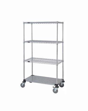 Mobile Wire Stem Caster Cart - M2436CG46 - 24” x 36” x 69”