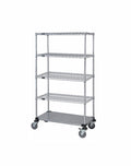 Mobile Wire Stem Caster Cart - M2436CG47-5 - 24” x 36” x 80”
