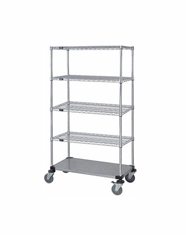 Mobile Wire Stem Caster Cart - M2436CG47-5 - 24” x 36” x 80”