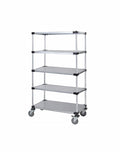 Solid Shelf Mobile Caster Cart - M2436SG46-5 - 24” x 36” x 69”
