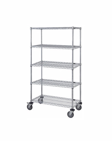 Mobile Wire Stem Caster Cart - M2448C46-5 - 24” x 48” x 69”