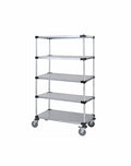 Solid Shelf Mobile Caster Cart - M2448SG46-5 - 24” x 48” x 69”