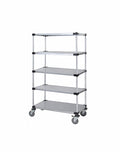 Solid Shelf Mobile Caster Cart - M2448SG47-5 - 24” x 48” x 80”