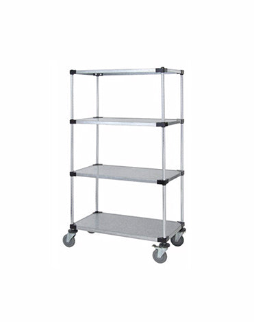 Solid Shelf Mobile Caster Cart - M2448SG47 - 24” x 48” x 80”