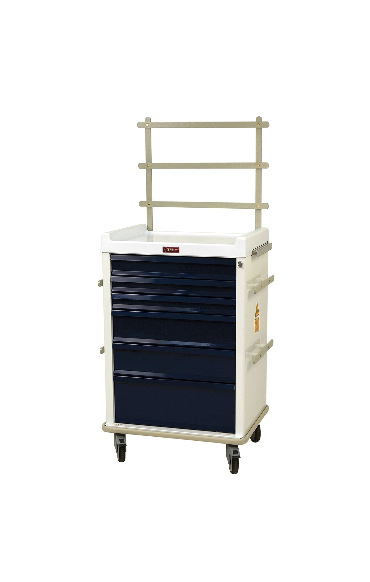 MR-Conditional, Six Drawer Anesthesia Cart, Key Lock, Specialty Package