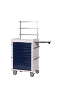 OptimAL Line, Aluminum Seven Drawer MRI-Compatible Anesthesia Cart, Key Lock, Specialty Package