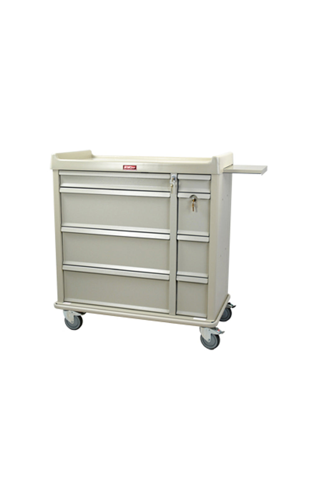 Standard Line Punch Card Medication Cart with Key Lock