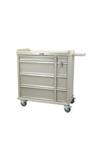 Standard Line Punch Card Medication Cart with Key Lock