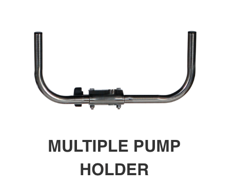 P-1083-C Multiple Infusion Pump Holder – Copper Nickel Alloy