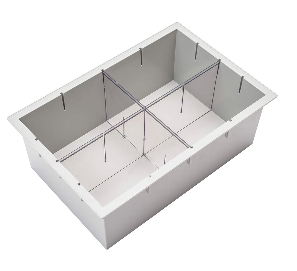 9”H Tray, Grey
