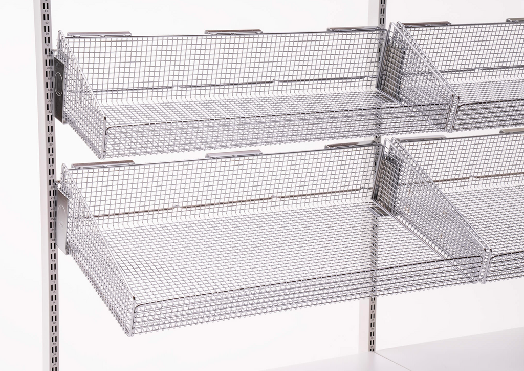 Single-sided Stationary Unit with 7 Baskets (No Dividers)