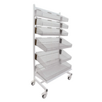 Single-Sided Stationary Unit with 6 Baskets (No Dividers)