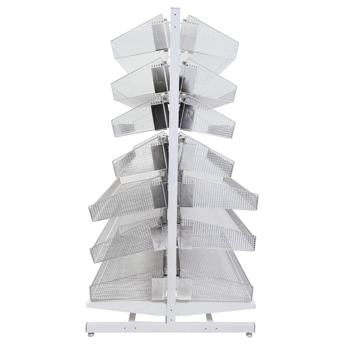 Double-sided Stationary or Mobile Unit with 14 Baskets