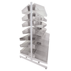 Double-sided Stationary or Mobile Unit with 14 Baskets