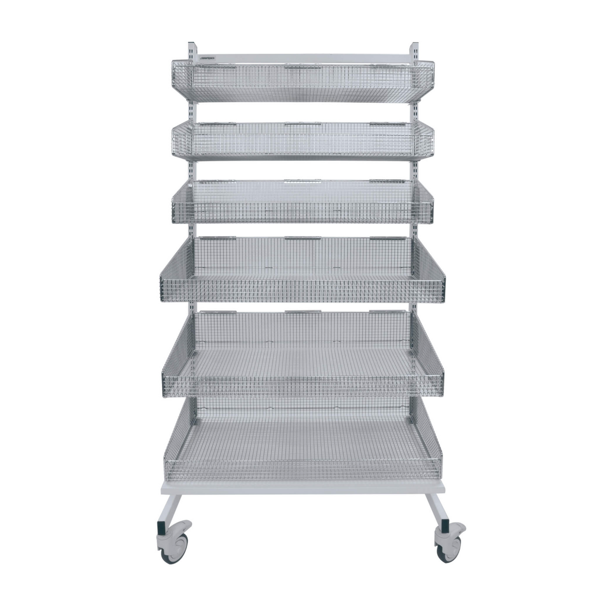 Single-sided Stationary or Mobile Unit with 6 Baskets