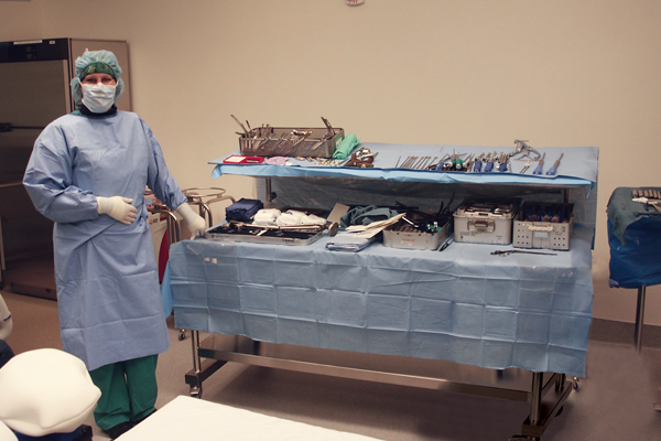 Space Station Two Tier Back Table