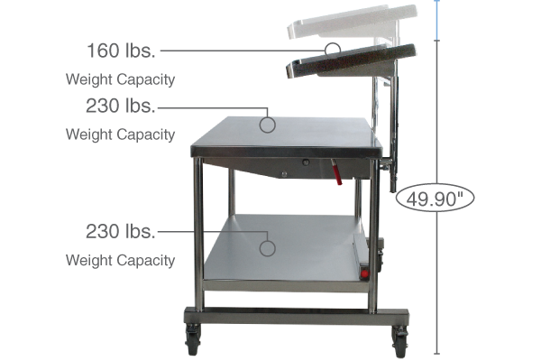 Space Station Two Tier Back Table