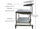 Space Station Two Tier Back Table