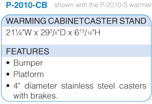 P-2010-CB Warming Cabinet Stand