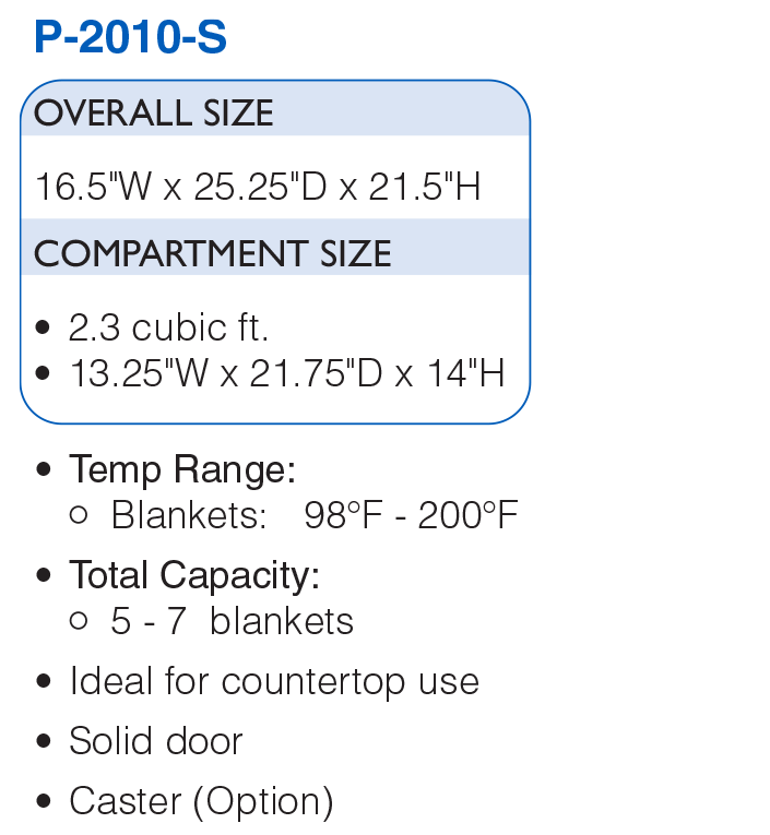 P-2010-S Blanket Warmer