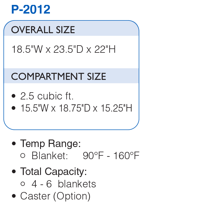 P-2012 Blanket Warmer