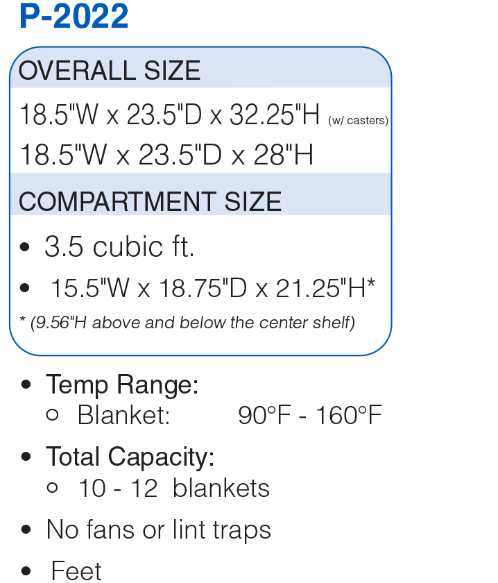 P-2022 Blanket Warmer