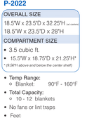 P-2022 Blanket Warmer
