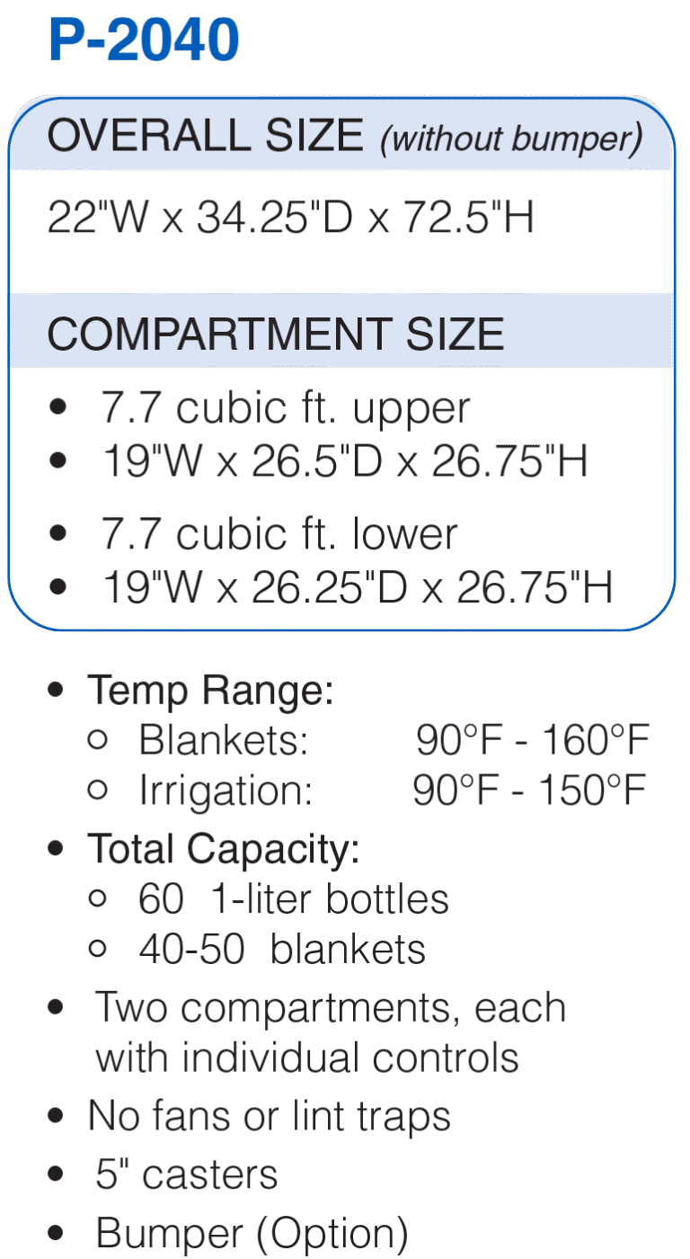 P-2040 Blanket and Fluid Warmer