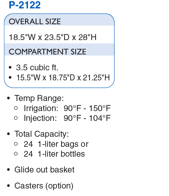 P-2122 Fluid Warmer