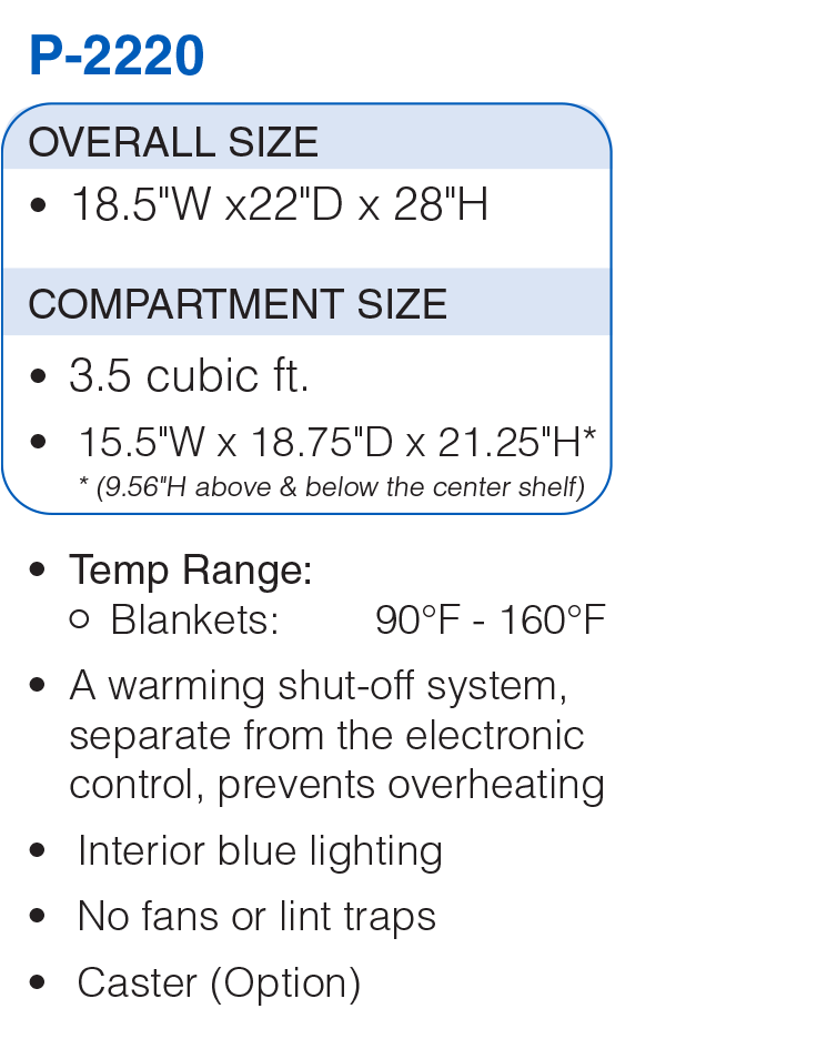 P-2220 Blanket Warmer