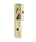 DOUBLE TIER VENTILATED LOCKER - ONE WIDE, NO LEGS (ASSEMBLED) - VDL-121836-A