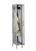 SINGLE TIER VENTILATED LOCKER - ONE WIDE WITH LEGS (ASSEMBLED) - VSL-121872-1