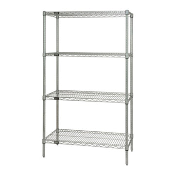 WR63-1248C Stationary Wire Shelving Unit