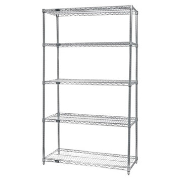 WR63-1836C-5 Stationary Wire Shelving Unit