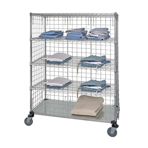 WRCS4-74-2436EP-5 Mobile Wire Stem Caster Cart - 24” x 36” x 80”