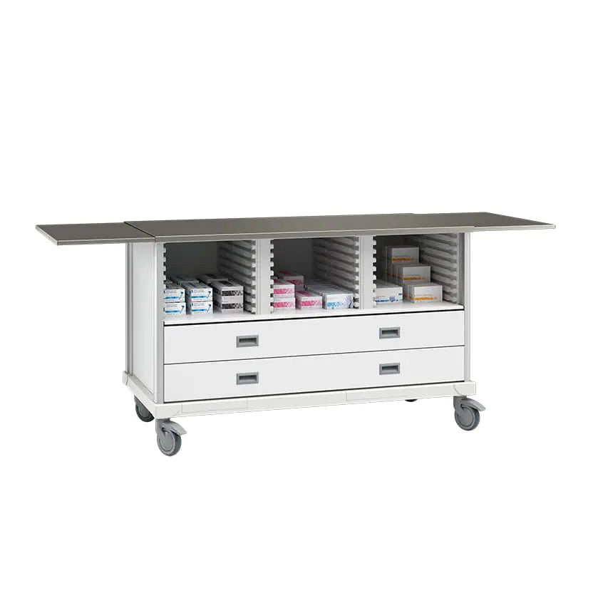 ECP Cart with Drawers and 2 Center Columns