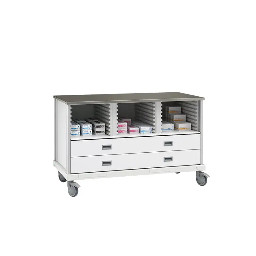 ECP Cart with Drawers and 2 Center Columns