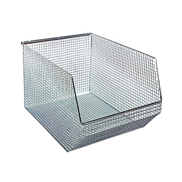 ULTRA MESH BIN CHROME, Case of 5 Bins