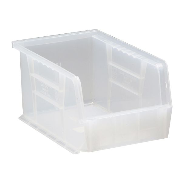 CLEAR-VIEW ULTRA STACK & HANG BIN 9-1/4in x 6in x 5in, Case of 12 Bins