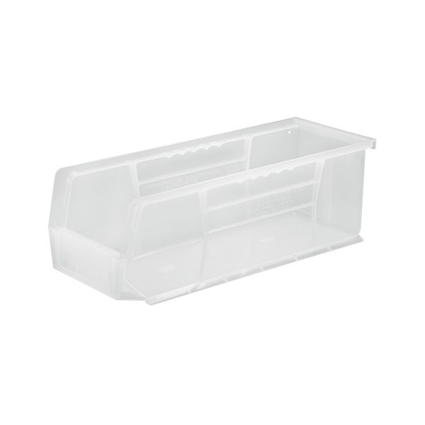 CLEAR-VIEW ULTRA STACK & HANG BIN 14-3/4in x 5-1/2in x 5in, Case of 12 Bins