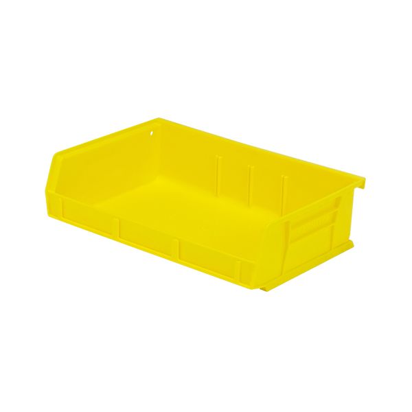 ULTRA STACK & HANG BIN YELLOW 7-3/8in x 11in x 3in, Case of 8 Bins