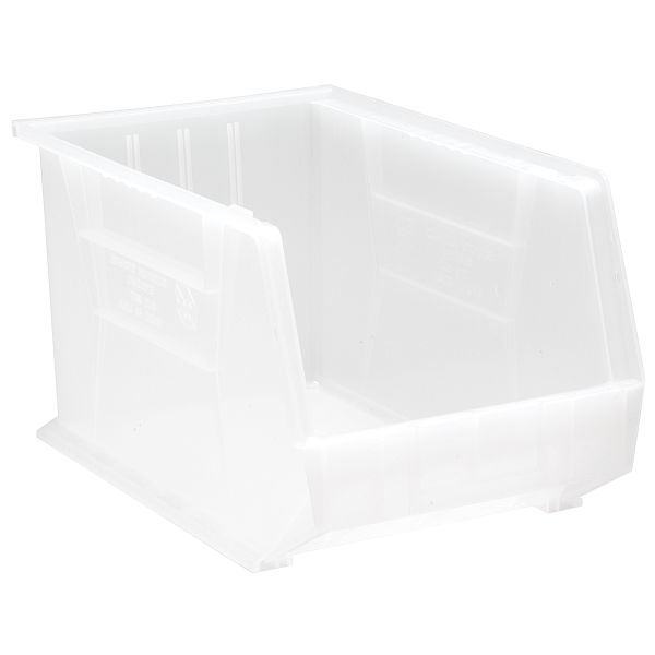 CLEAR-VIEW ULTRA STACK & HANG BIN 18in x 11in x 10in, Case of 4 Bins