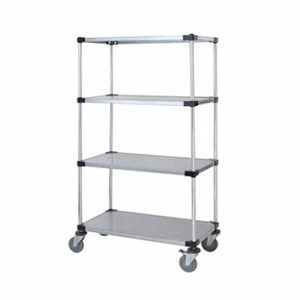 Solid Shelf Mobile Caster Cart - M1836SG46 - 18” x 36” x 69”