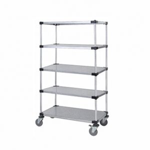 Solid Shelf Mobile Caster Cart - M1860SG47-5 - 18” x 60” x 80”