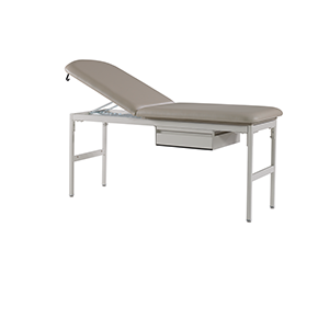 Series 411D Exam Room Treatment Table with Adjustable Back, Flat Top and One Drawers