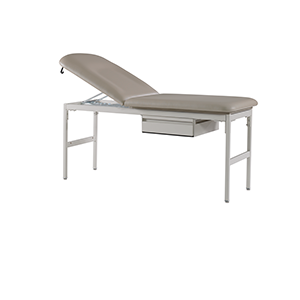 Series 412D Exam Room Treatment Table Adjustable Back, Contour Top and One Drawer
