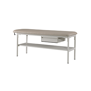 Series 413D Exam Room Treatment Table with Shelf, Flat Top and One Drawer