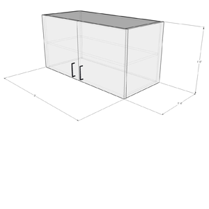 Series 3614-DDWC Essentials Wall Case With Door